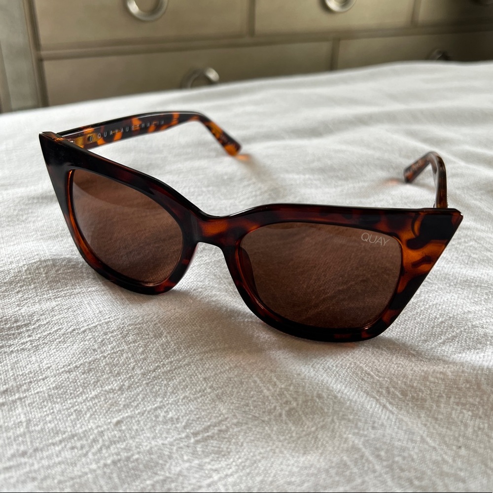 Quay brown tortoise Harper cat eye sunglasses